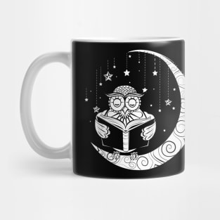 Owl and moon Mug